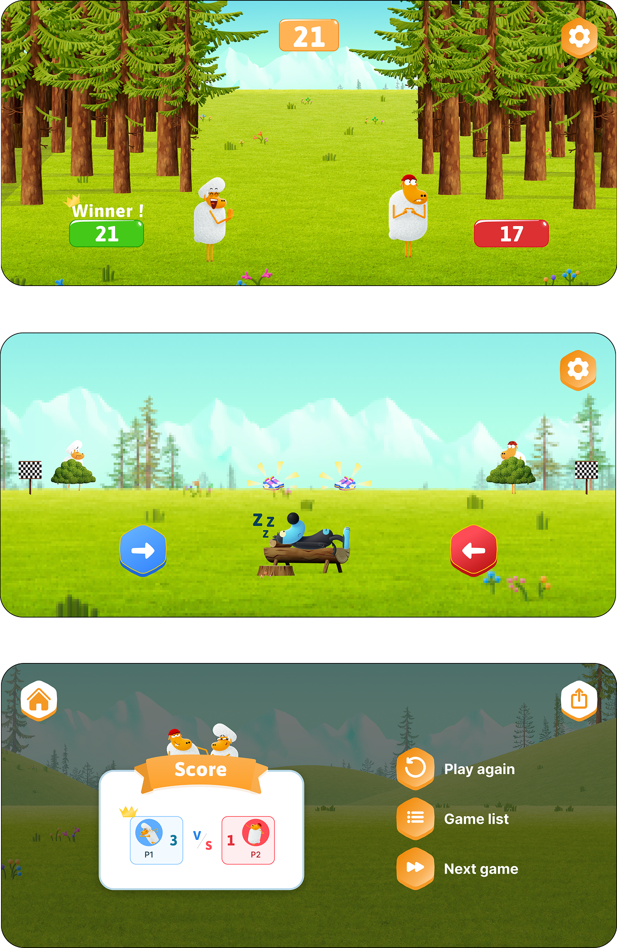 Exemple de maquettes