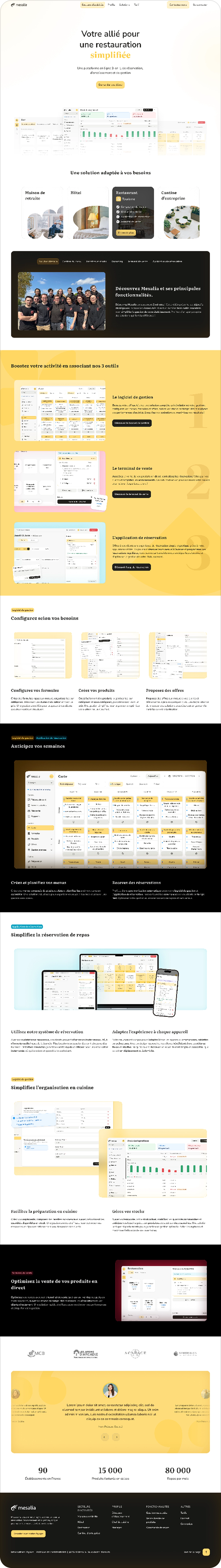 Wireframe fourni par le client