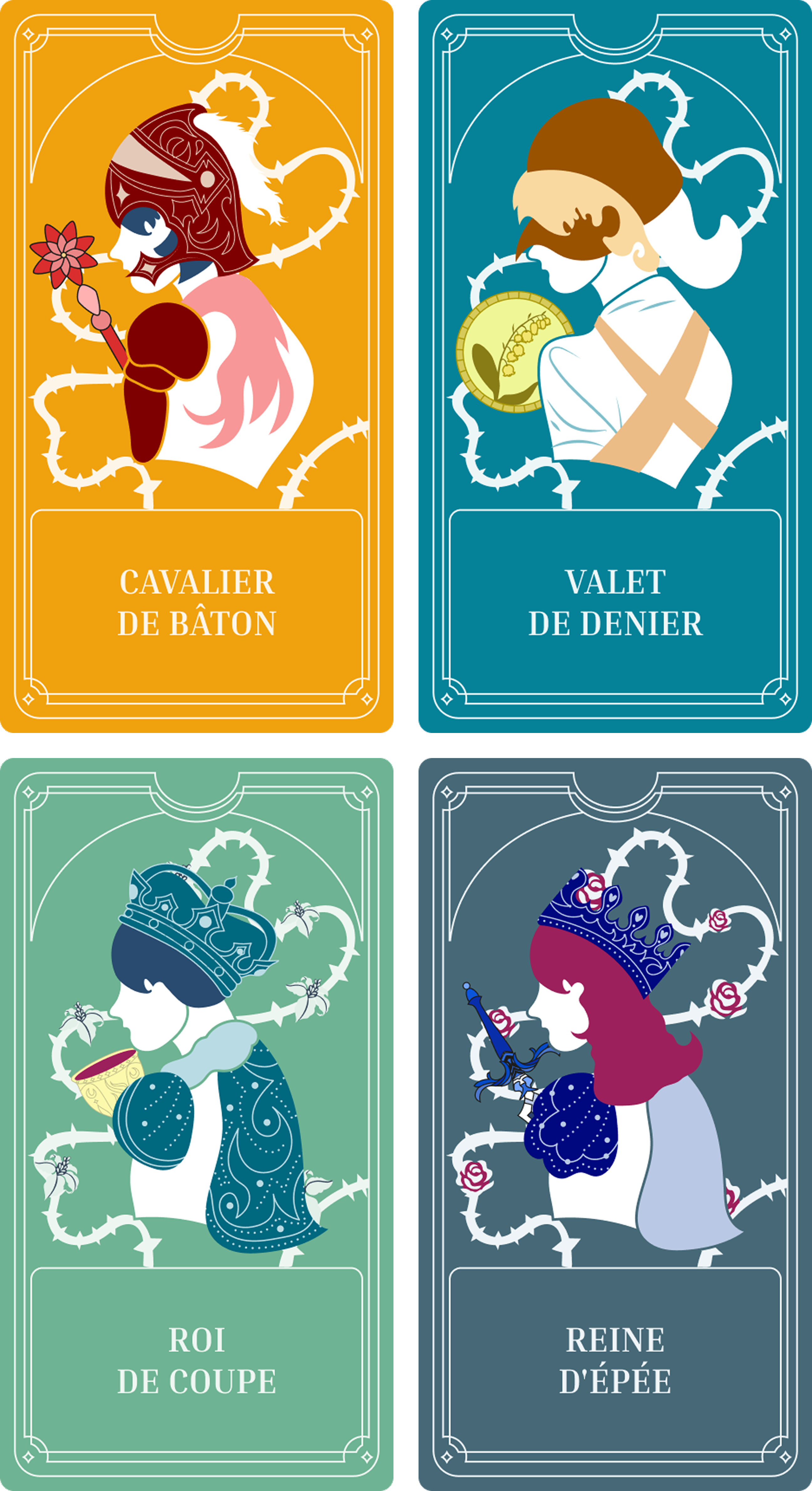 Exemple de cartes de tarot