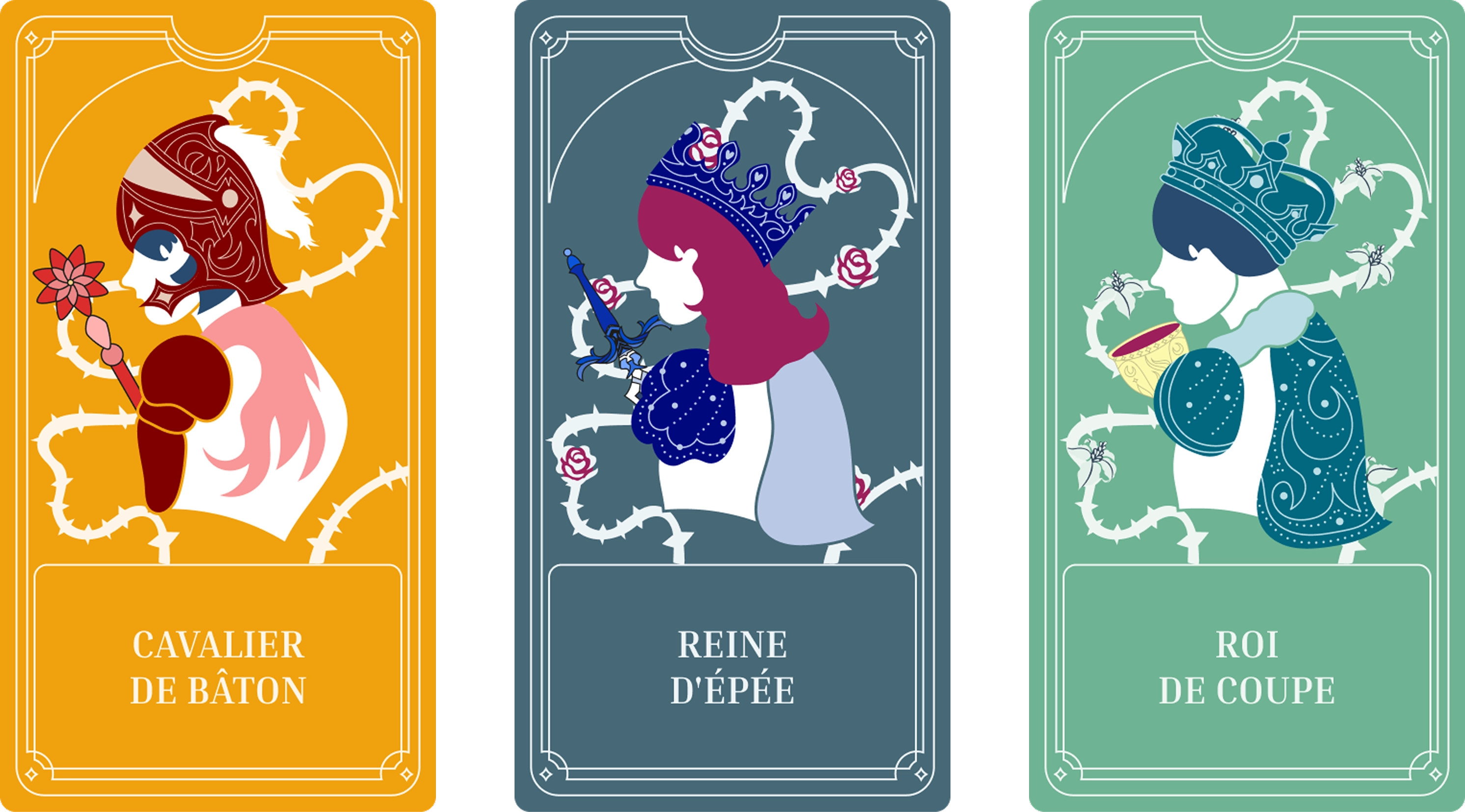Exemple de cartes de tarot