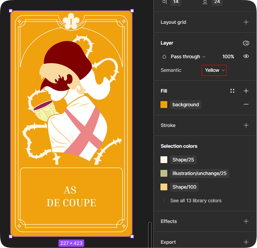Thème de couleurs jaune
